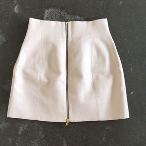 High waisted zip up skirt